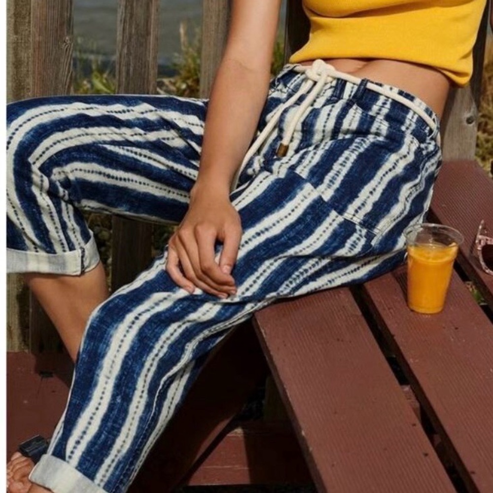 Anthropologie Victoire Striped Women's Jeans XL